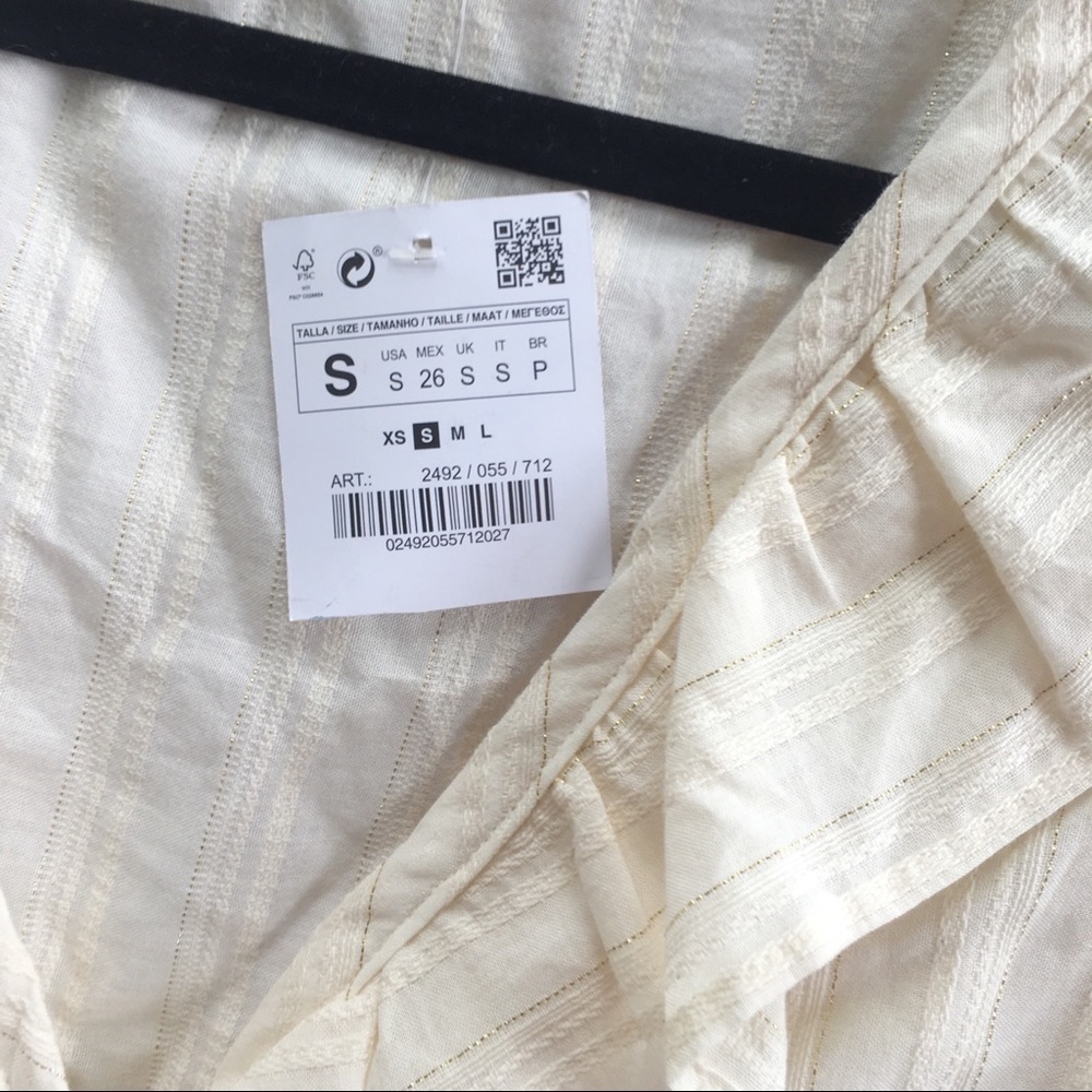 Zara Ruffle Cotton Top - Picture 4 of 4
